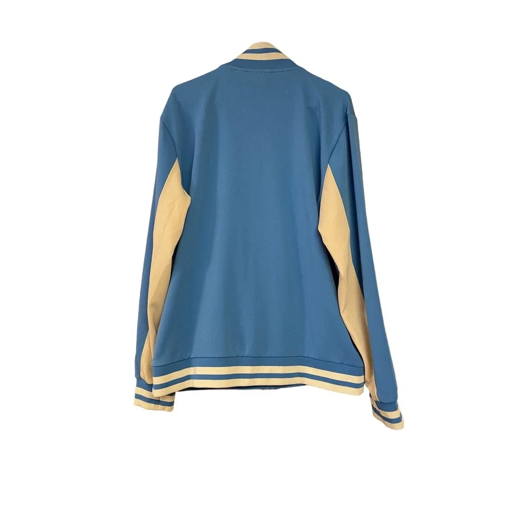 Men's Fila‎ Tiebreaker Jacket XL Blue/ Cream Zip Up